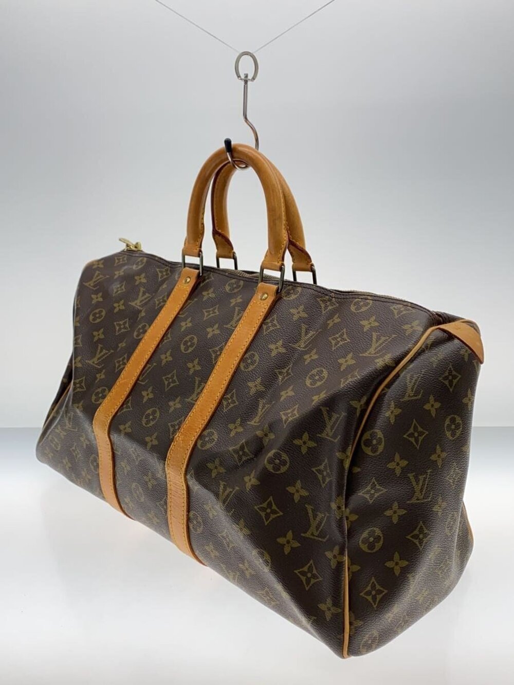 Louis Vuitton Canvas Brown Bandouliere Keepall Brown